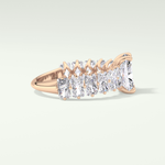 2.0 CT Radiant Cut Pave Moissanite Engagement Ring 9