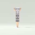2.0 CT Radiant Cut Pave Lab-Grown Diamond Engagement Ring