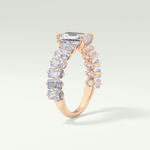 2.0 CT Radiant Cut Pave Moissanite Engagement Ring 11