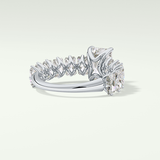 2.0 CT Radiant Cut Pave Moissanite Engagement Ring 14