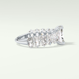 2.0 CT Radiant Cut Pave Moissanite Engagement Ring 15