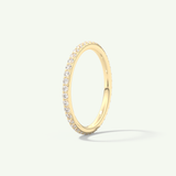 0.5 TCW Round Shaped Moissanite Full Eternity Wedding Band