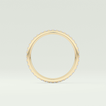 0.5 TCW Round Shaped Moissanite Wedding Band