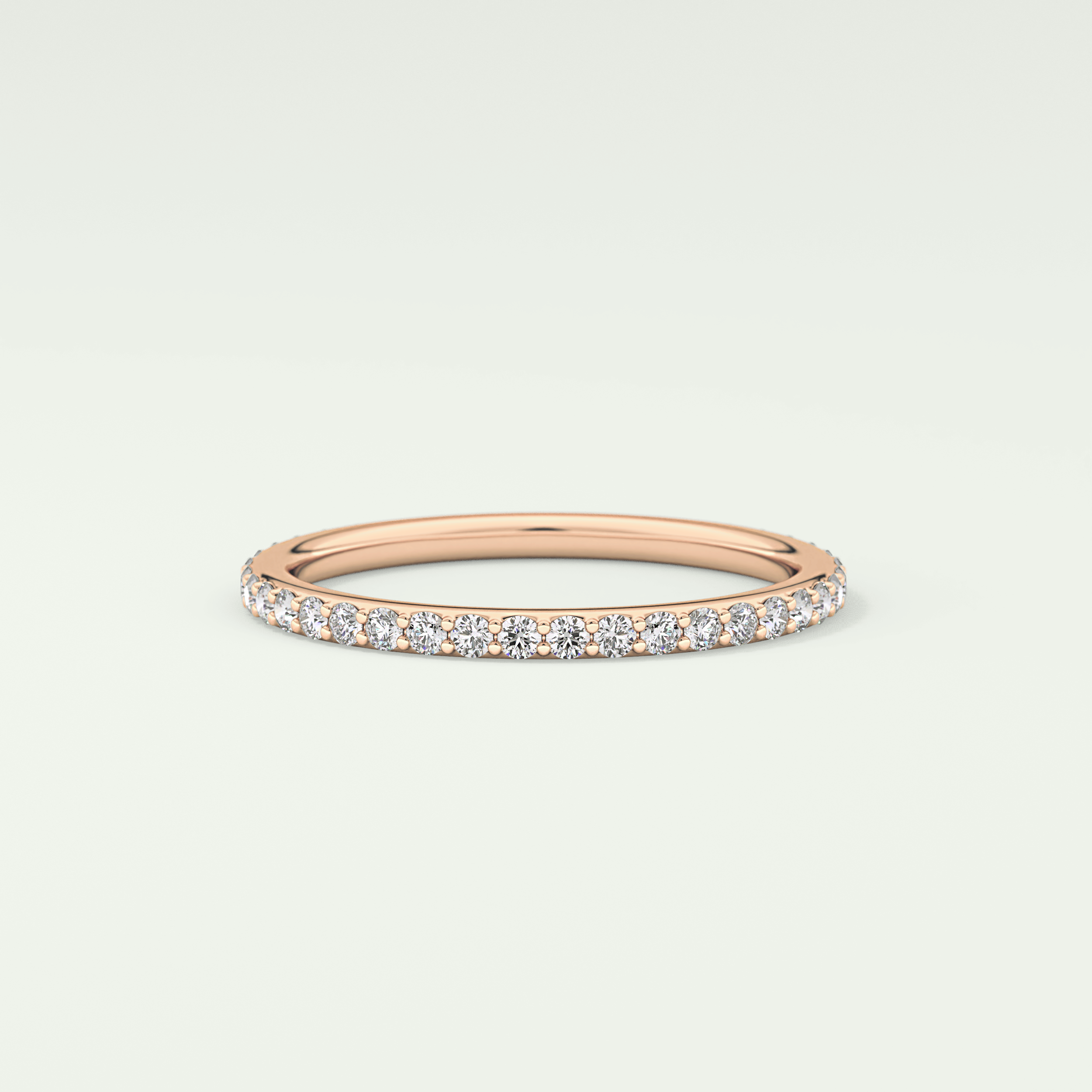 0.5 TCW Round Shaped Lab Grown Diamond Wedding Band