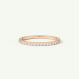 0.5 TCW Round Cut Lab-Grown Diamond Full Eternity Wedding Band