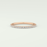 0.5 TCW Round Shaped Lab Grown Diamond Wedding Band