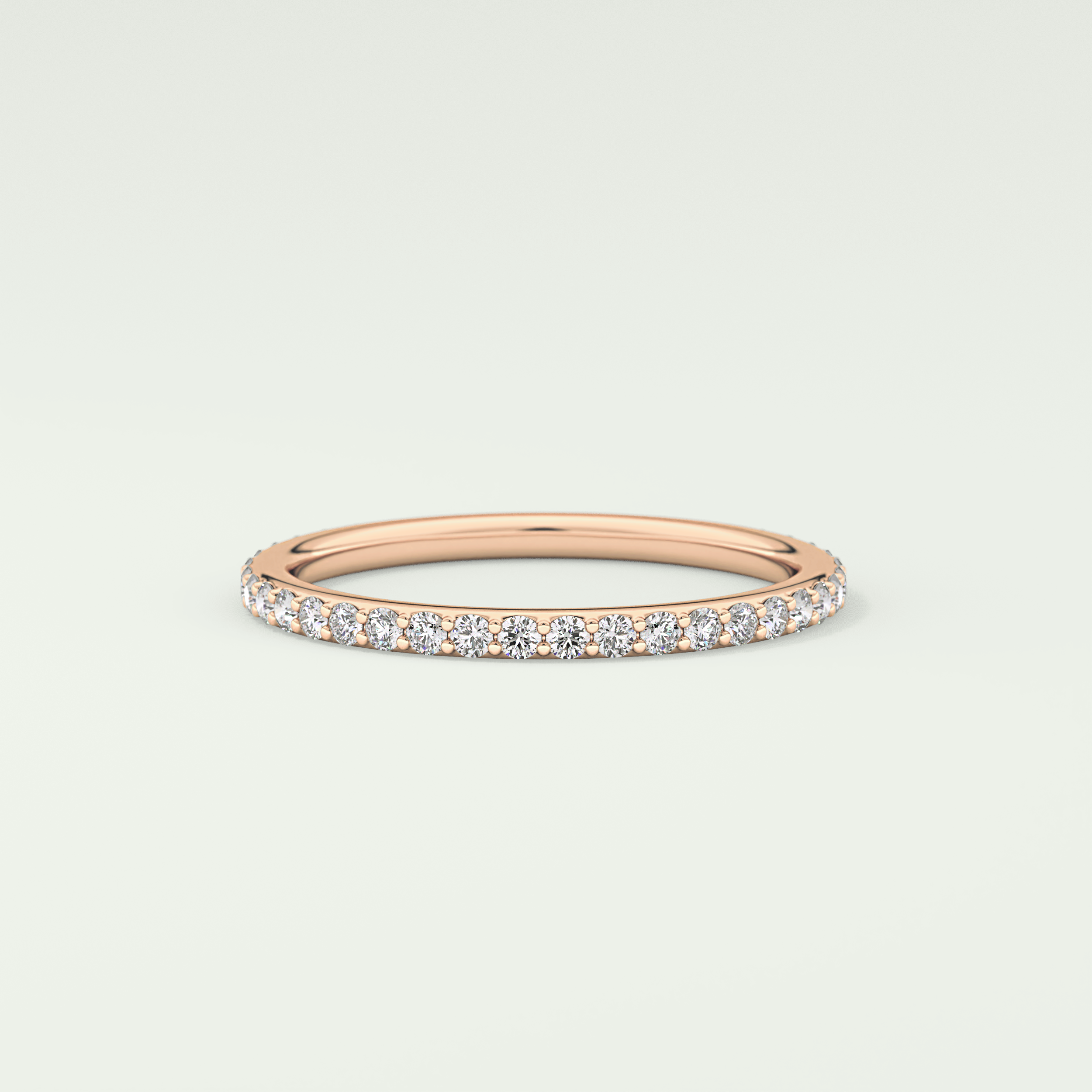 0.5 TCW Round Shaped Lab Grown Diamond Wedding Band
