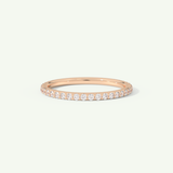 0.5 TCW Round Cut Lab-Grown Diamond Full Eternity Wedding Band