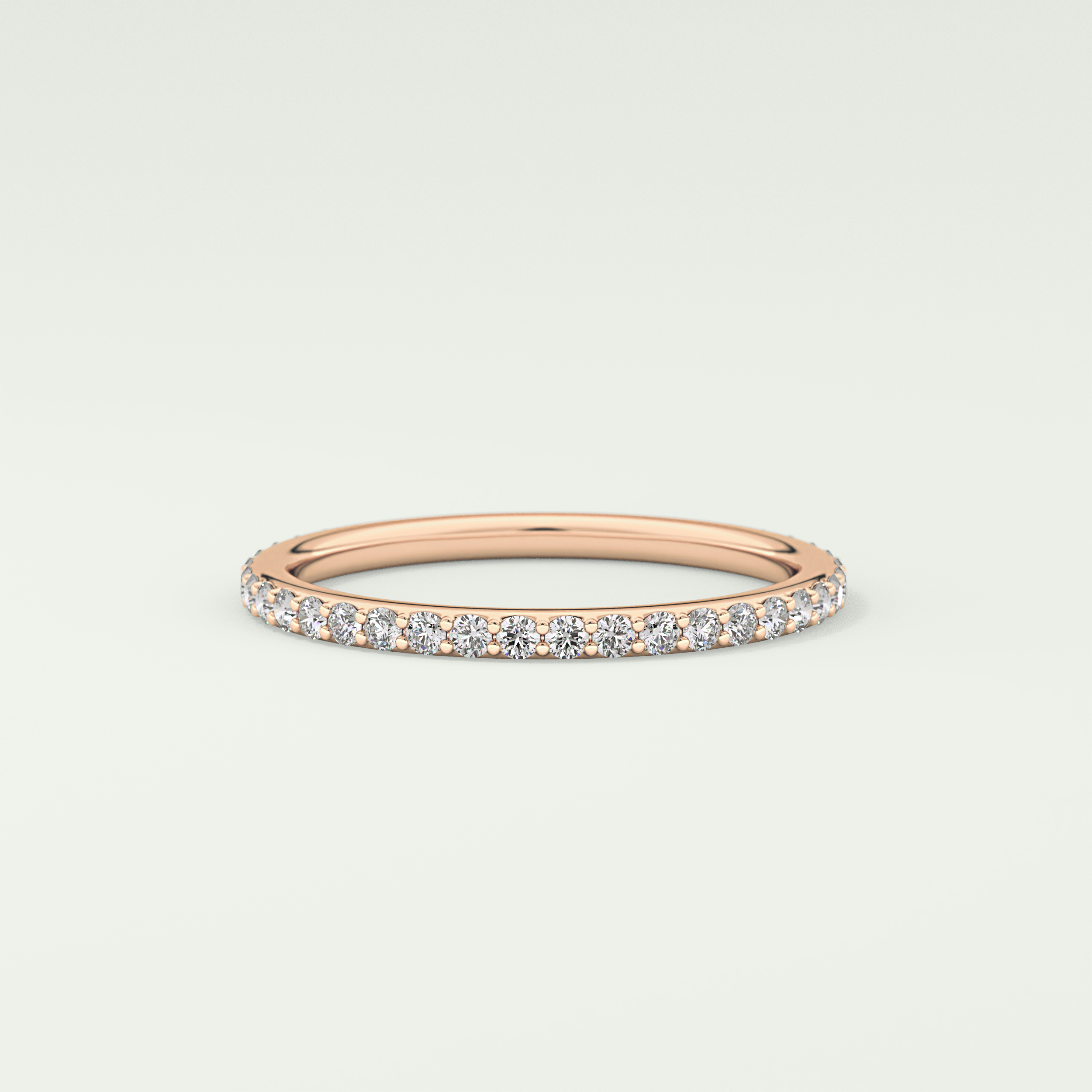0.5 TCW Round Shaped Lab Grown Diamond Wedding Band