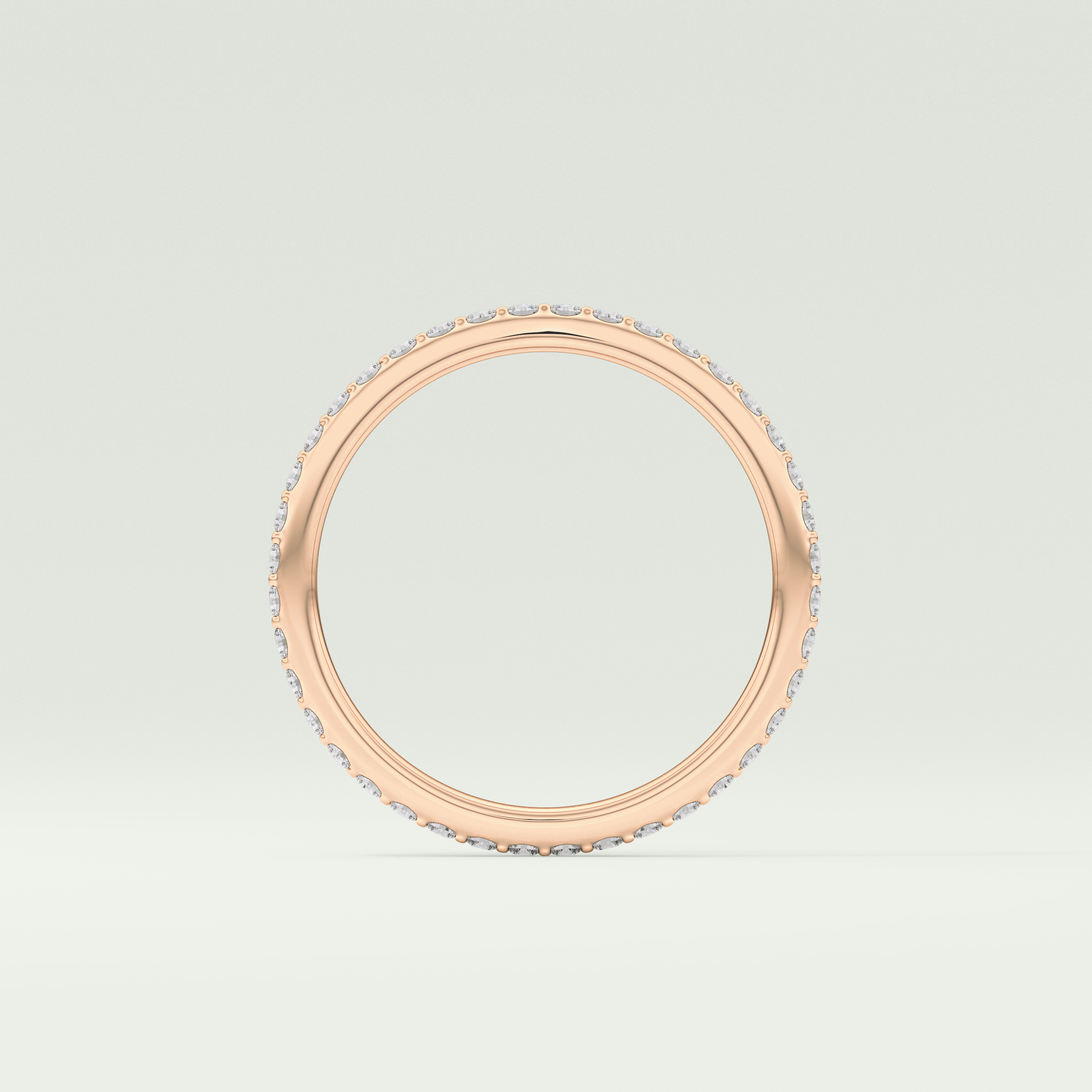 0.5 TCW Round Shaped Lab Grown Diamond Wedding Band