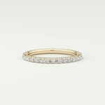 0.74 TCW Round Shaped Lab Grown Diamond Wedding Band