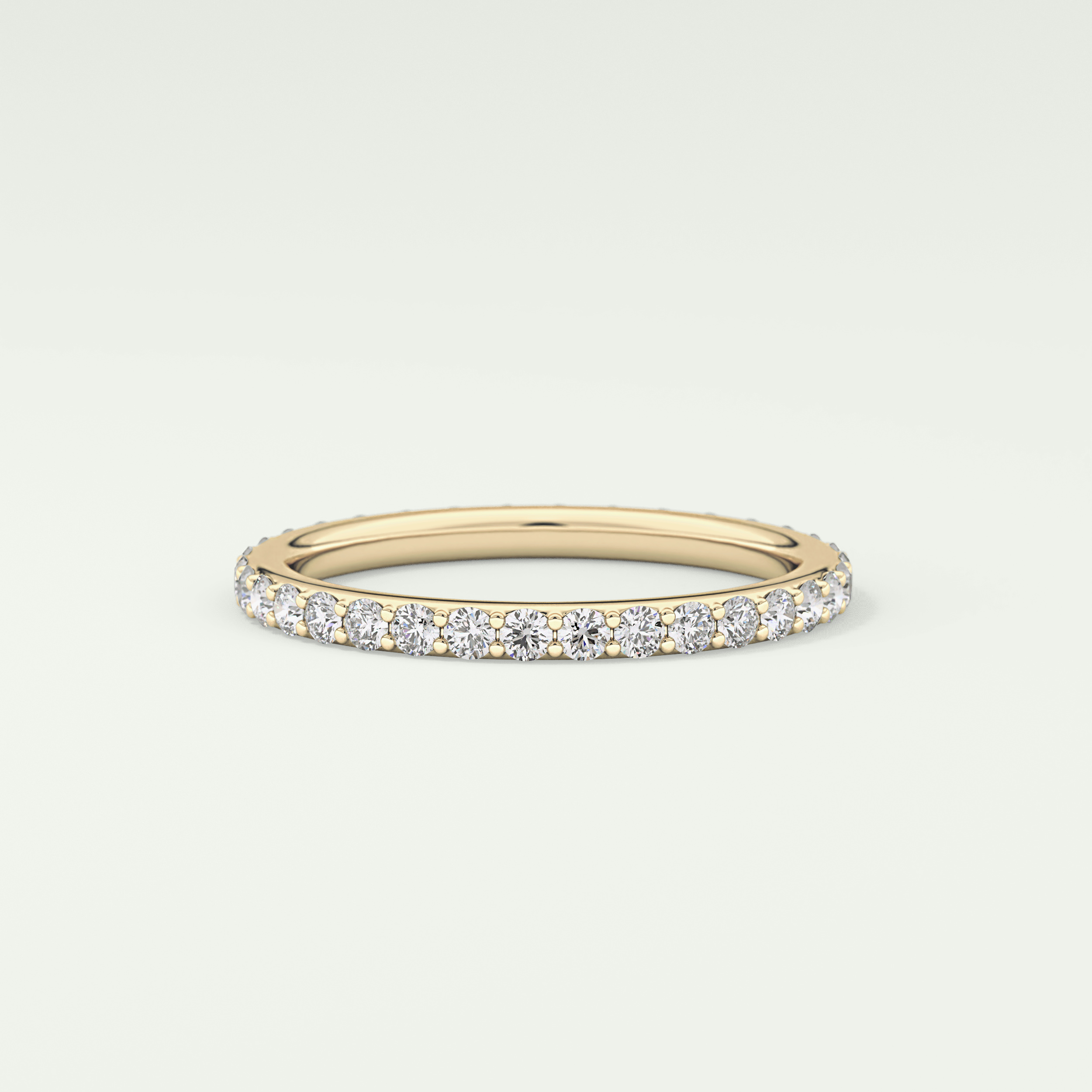 0.74 TCW Round Shaped Lab Grown Diamond Wedding Band