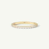 0.74 TCW Round Cut Lab-Grown Diamond Full Eternity Wedding Band