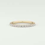 0.74 TCW Round Shaped Lab Grown Diamond Wedding Band
