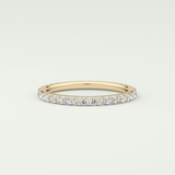 0.74 TCW Round Shaped Lab Grown Diamond Wedding Band