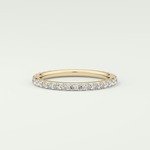 0.74 TCW Round Shaped Lab Grown Diamond Wedding Band