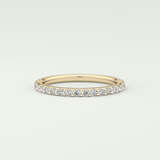 0.74 TCW Round Shaped Lab Grown Diamond Wedding Band