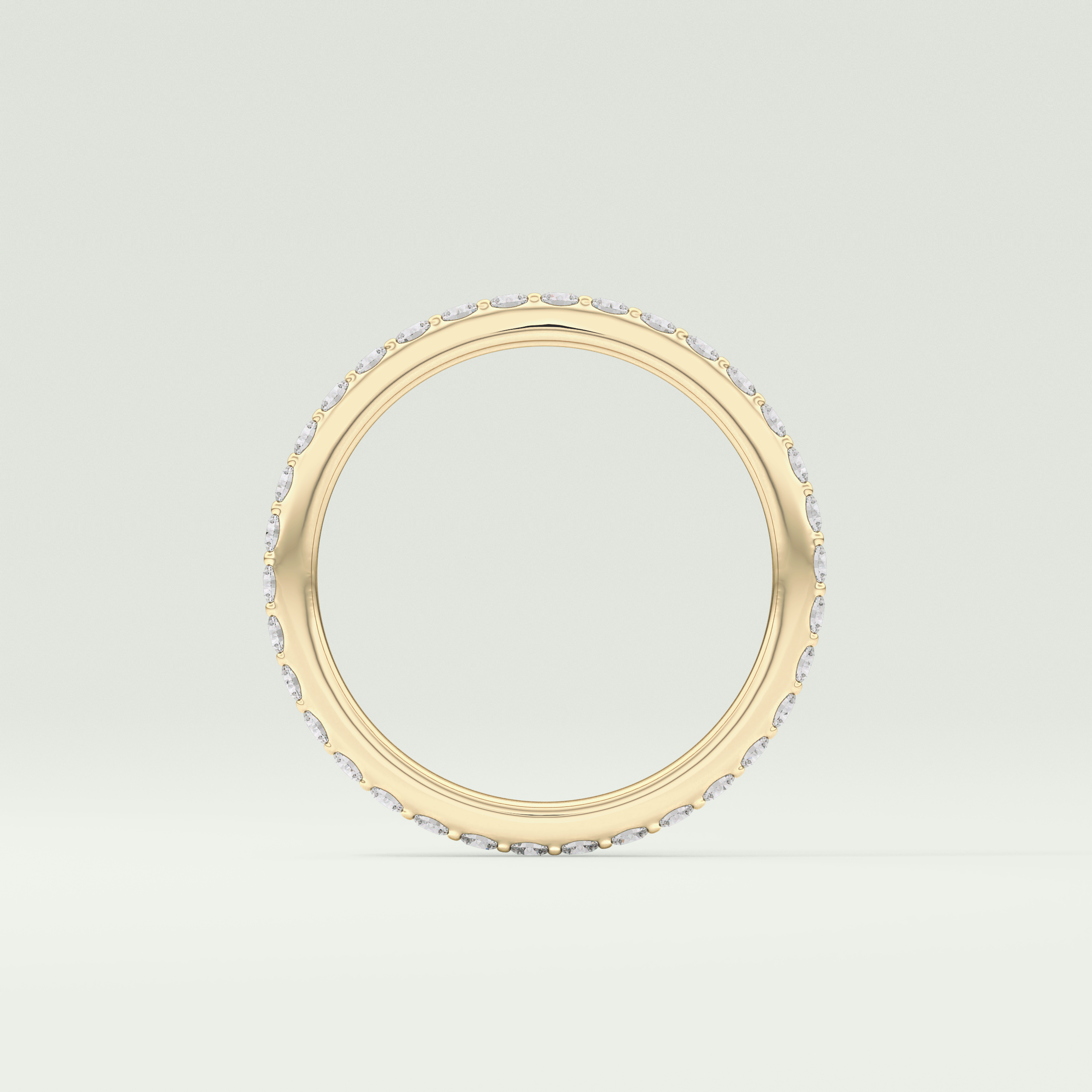 0.74 TCW Round Shaped Lab Grown Diamond Wedding Band