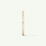 0.74 TCW Round Shaped Moissanite Full Eternity Wedding Band