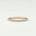 0.74 TCW Round Shaped Lab Grown Diamond Wedding Band