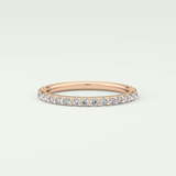 0.74 TCW Round Shaped Lab Grown Diamond Wedding Band