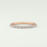 0.74 TCW Round Shaped Lab Grown Diamond Wedding Band