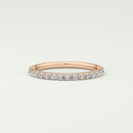 0.74 TCW Round Shaped Lab Grown Diamond Wedding Band