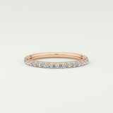 0.74 TCW Round Shaped Lab Grown Diamond Wedding Band