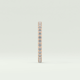 0.74 TCW Round Shaped Lab Grown Diamond Wedding Band