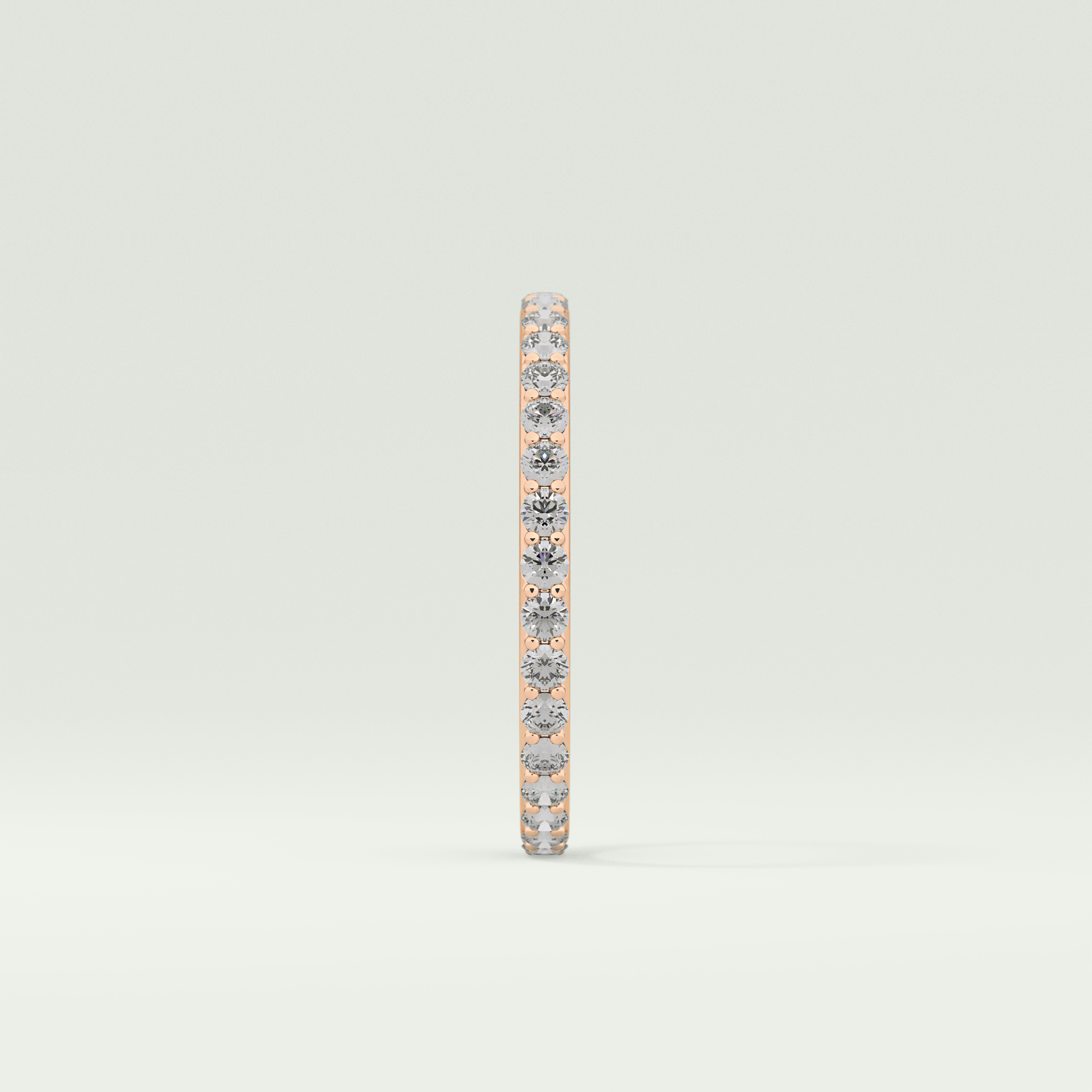 0.74 TCW Round Shaped Lab Grown Diamond Wedding Band