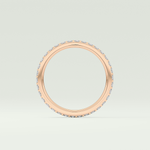 0.74 TCW Round Shaped Lab Grown Diamond Wedding Band
