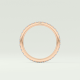 0.74 TCW Round Shaped Lab Grown Diamond Wedding Band