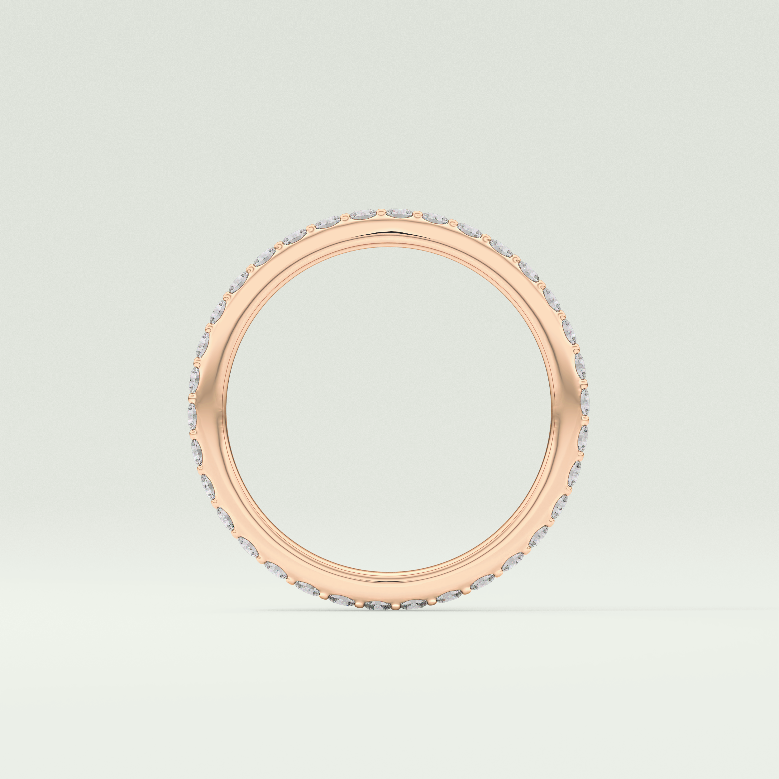 0.74 TCW Round Shaped Lab Grown Diamond Wedding Band