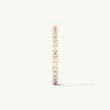 0.74 TCW Round Cut Lab-Grown Diamond Full Eternity Wedding Band