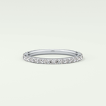 0.74 TCW Round Shaped Lab Grown Diamond Wedding Band