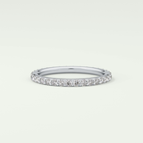 0.74 TCW Round Shaped Lab Grown Diamond Wedding Band