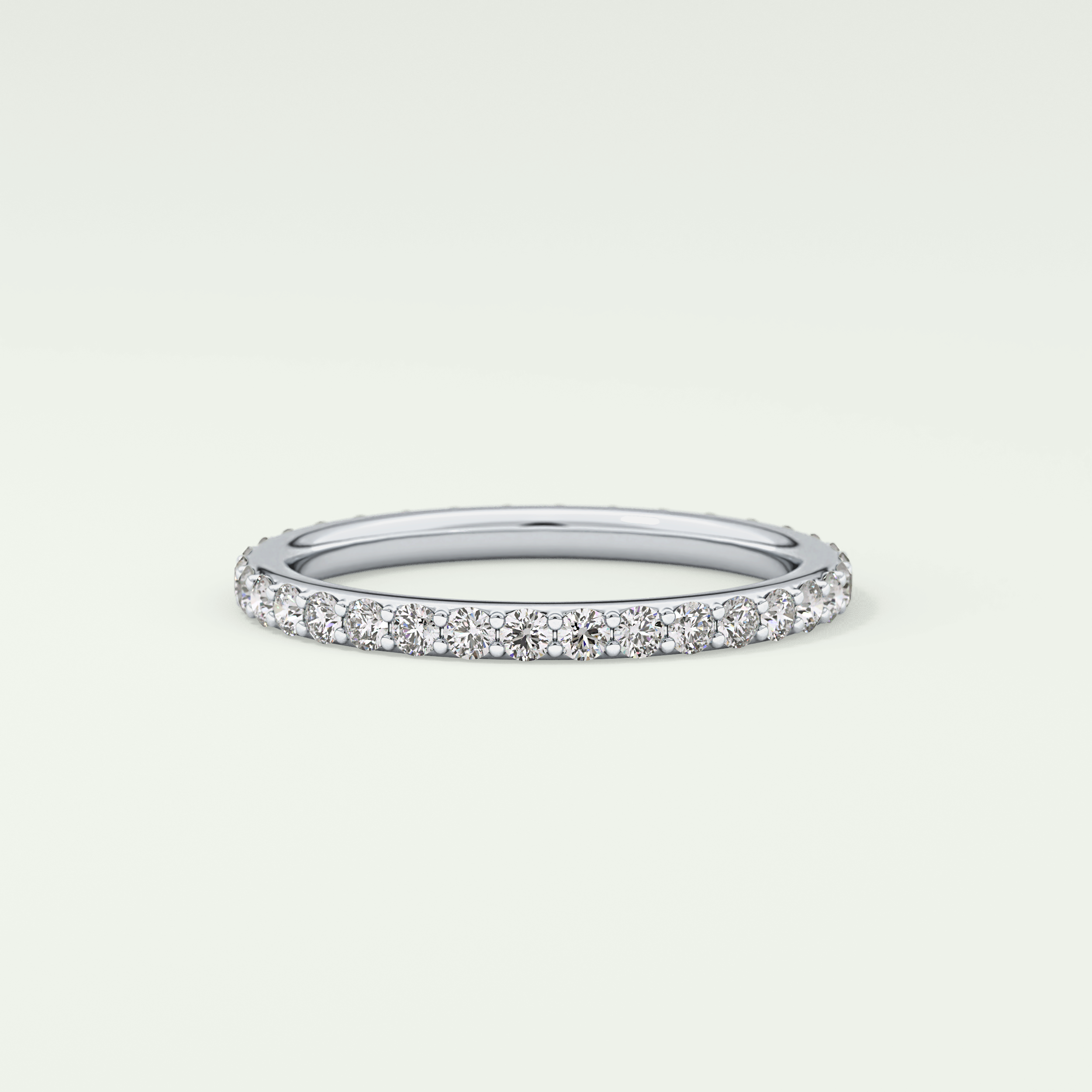 0.74 TCW Round Shaped Lab Grown Diamond Wedding Band