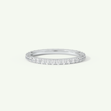 0.74 TCW Round Cut Lab-Grown Diamond Full Eternity Wedding Band