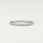 0.74 TCW Round Shaped Lab Grown Diamond Wedding Band