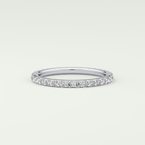 0.74 TCW Round Shaped Lab Grown Diamond Wedding Band