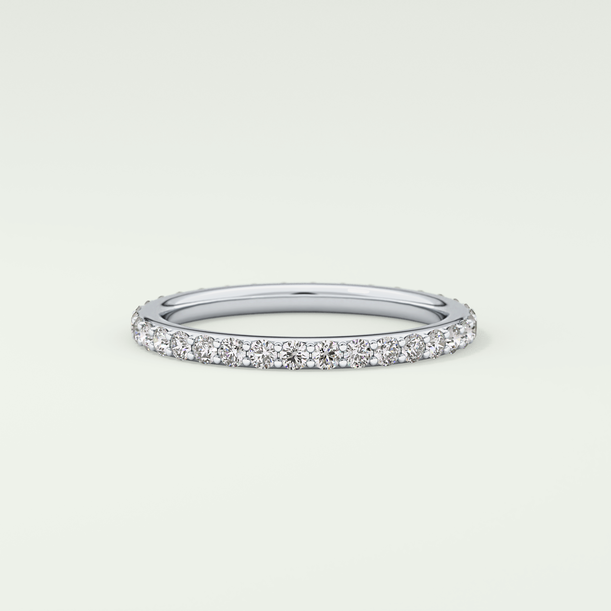 0.74 TCW Round Shaped Lab Grown Diamond Wedding Band