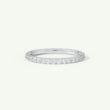 0.74 TCW Round Cut Lab-Grown Diamond Full Eternity Wedding Band