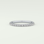 0.74 TCW Round Shaped Lab Grown Diamond Wedding Band