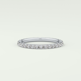 0.74 TCW Round Shaped Lab Grown Diamond Wedding Band