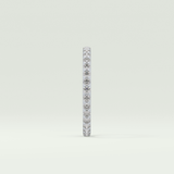 0.74 TCW Round Shaped Lab Grown Diamond Wedding Band