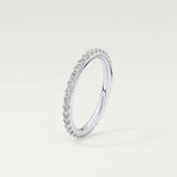 0.74 TCW Round Shaped Lab Grown Diamond Wedding Band
