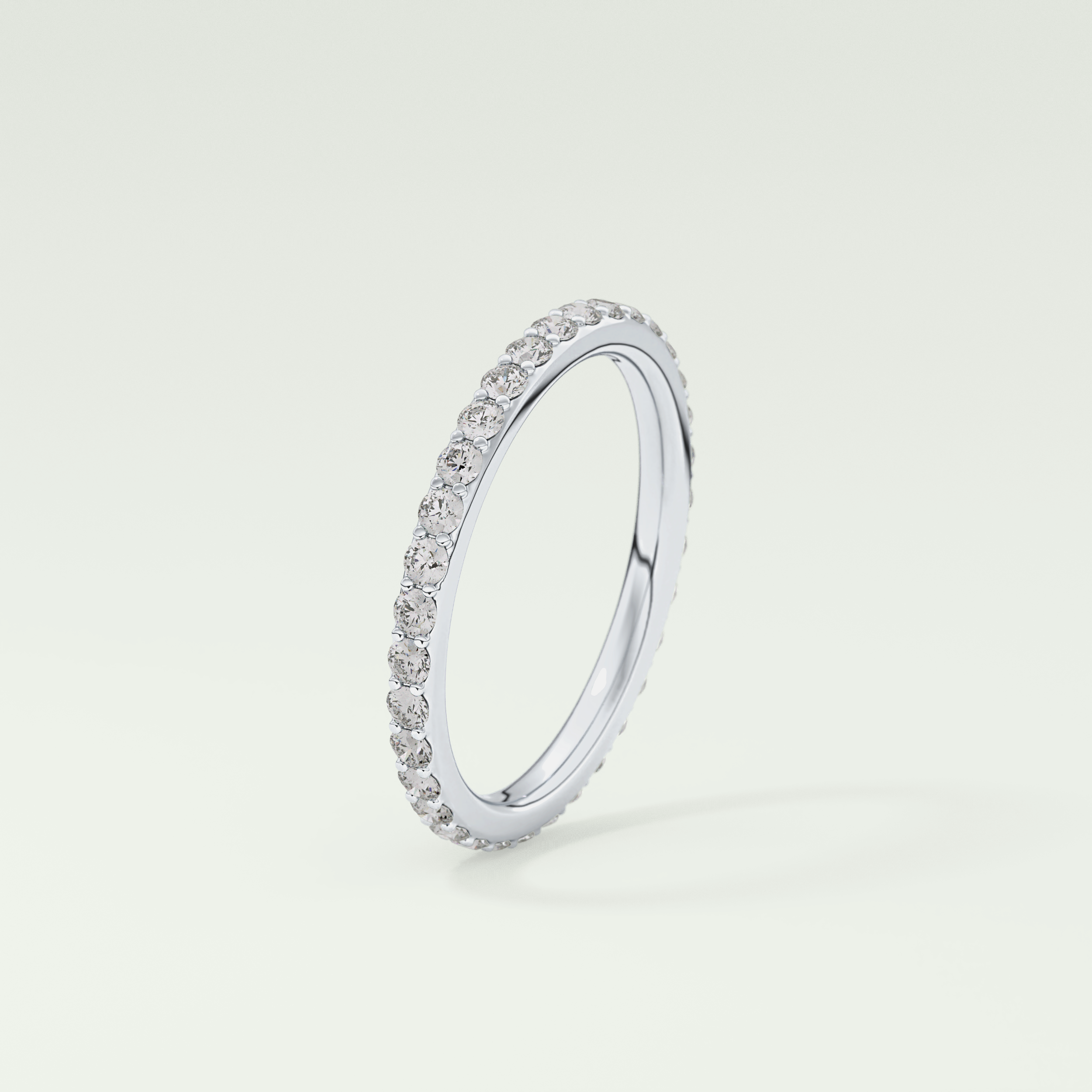 0.74 TCW Round Shaped Lab Grown Diamond Wedding Band