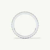 0.74 TCW Round Shaped Moissanite Full Eternity Wedding Band