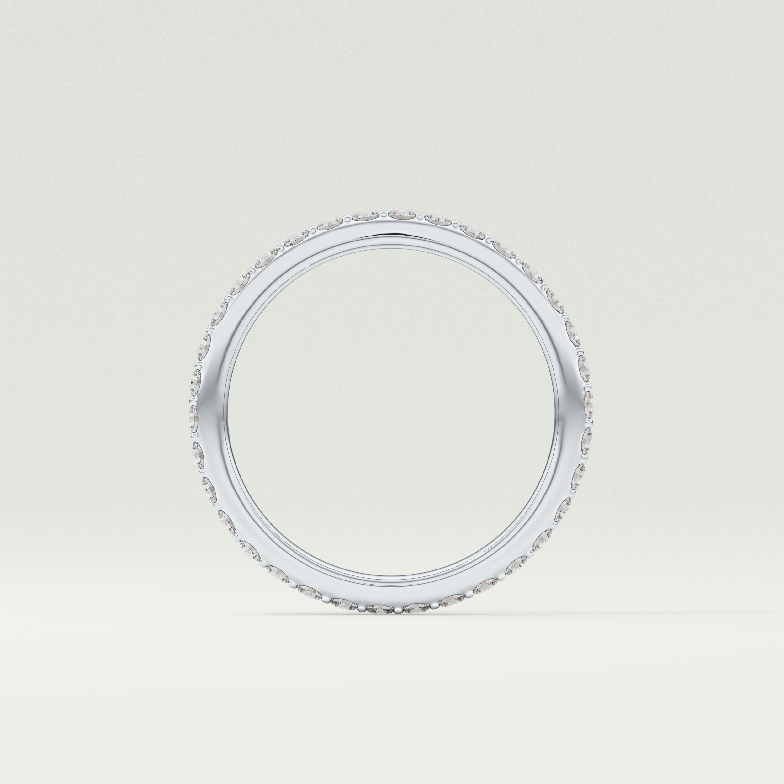 0.74 TCW Round Shaped Lab Grown Diamond Wedding Band