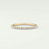 0.36 TCW Round Shaped Lab Grown Diamond Wedding Band
